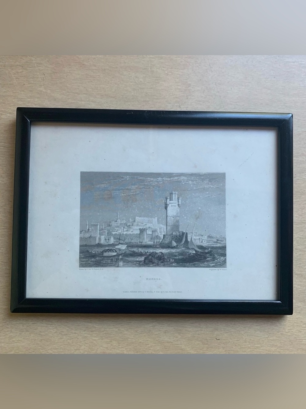Frame Engraving. RHODES. J.M W. Turner, R.A. Engraved by W. Finden
